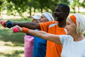 older people exercising